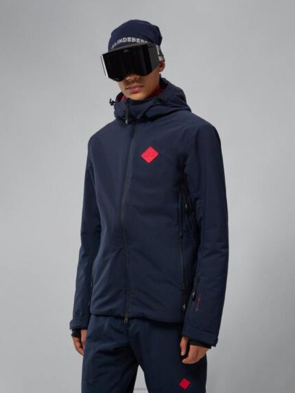 Ace Jacket Navy Men J.Lindeberg Clothing 66XF1288