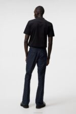 Ace Mock Neck T-shirt Black Men J.Lindeberg Clothing 66XF975
