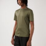 Ace Mock Neck T-shirt Deep Depths Men J.Lindeberg Clothing 66XF2156