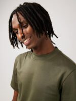 Ace Mock Neck T-shirt Deep Depths Men J.Lindeberg Clothing 66XF2156 - Image 3