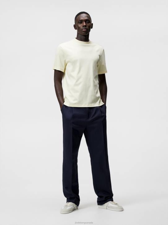 Ace Mock Neck T-shirt Pear Sorbet Men J.Lindeberg Clothing 66XF949 - Image 2