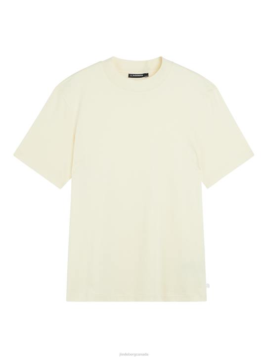 Ace Mock Neck T-shirt Pear Sorbet Men J.Lindeberg Clothing 66XF949 - Image 4