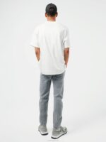 Ace Mock Neck T-shirt White Men J.Lindeberg Clothing 66XF2155 - Image 2