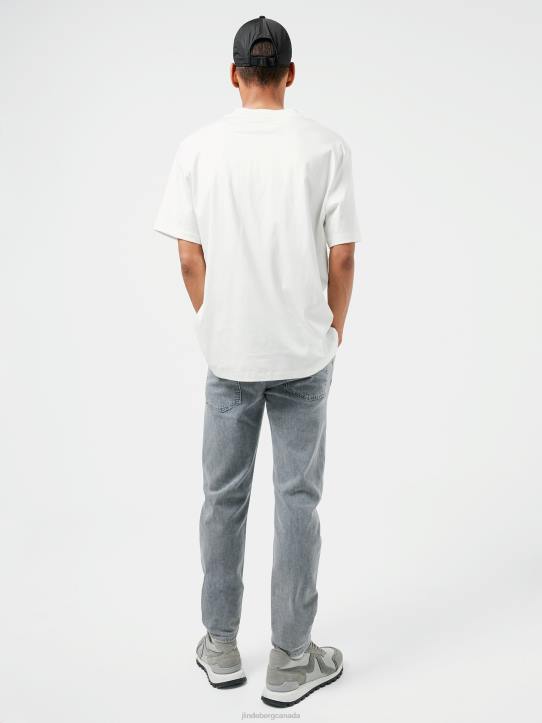 Ace Mock Neck T-shirt White Men J.Lindeberg Clothing 66XF2155 - Image 2