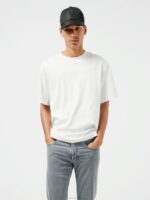 Ace Mock Neck T-shirt White Men J.Lindeberg Clothing 66XF2155