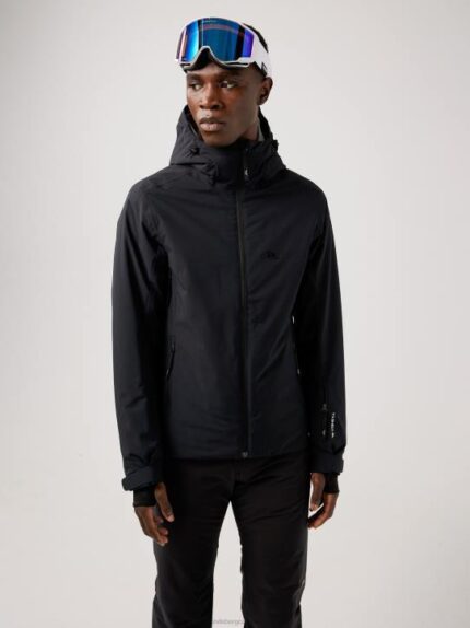 Ace Ski Jacket Black Men J.Lindeberg Clothing 66XF2488