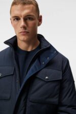 Acer Padded Jacket Navy Men J.Lindeberg Clothing 66XF917 - Image 4
