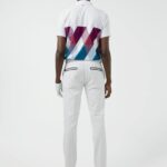 Active Argyle Golf Pant White Men J.Lindeberg Clothing 66XF2217