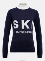 Ada Knitted Ski Sweater Navy Women J.Lindeberg Clothing 66XF2839 - Image 5