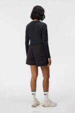 Ada Long Sleeve T-shirt Black Women J.Lindeberg Clothing 66XF1326