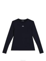 Ada Long Sleeve T-shirt Black Women J.Lindeberg Clothing 66XF1402 - Image 5