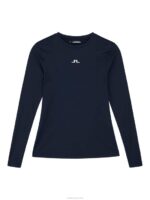 Ada Long Sleeve T-shirt Navy Women J.Lindeberg Clothing 66XF1401 - Image 4
