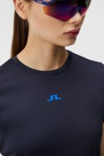Ada T-shirt Navy Women J.Lindeberg Clothing 66XF1328 - Image 3