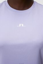 Ada T-shirt Sweet Lavender Women J.Lindeberg Clothing 66XF1329 - Image 4