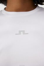Ada T-shirt White Women J.Lindeberg Clothing 66XF1327 - Image 4