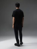 Adan Patch Mock Neck Tee Black Men J.Lindeberg Clothing 66XF2136