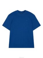 Adan Patch Mock Neck Tee Navy Peony Men J.Lindeberg Clothing 66XF2137 - Image 4