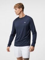 Ade Long Sleeve T-shirt Navy Men J.Lindeberg Clothing 66XF161