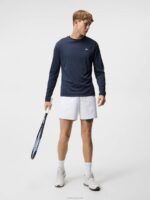 Ade Long Sleeve T-shirt Navy Men J.Lindeberg Clothing 66XF161 - Image 3