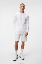 Ade Long Sleeve T-shirt White Men J.Lindeberg Clothing 66XF159 - Image 3