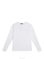 Ade Long Sleeve T-shirt White Men J.Lindeberg Clothing 66XF159 - Image 5
