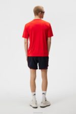 Ade T-shirt Fiery Red Men J.Lindeberg Clothing 66XF171