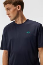 Ade T-shirt Navy Men J.Lindeberg Clothing 66XF9 - Image 3