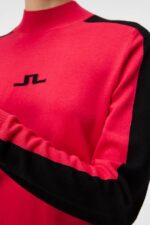 Adeline Knitted Sweater Rose Red Women J.Lindeberg Clothing 66XF1763 - Image 4