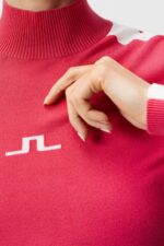 Adia Knitted Sweater Azalea Women J.Lindeberg Clothing 66XF1825 - Image 5
