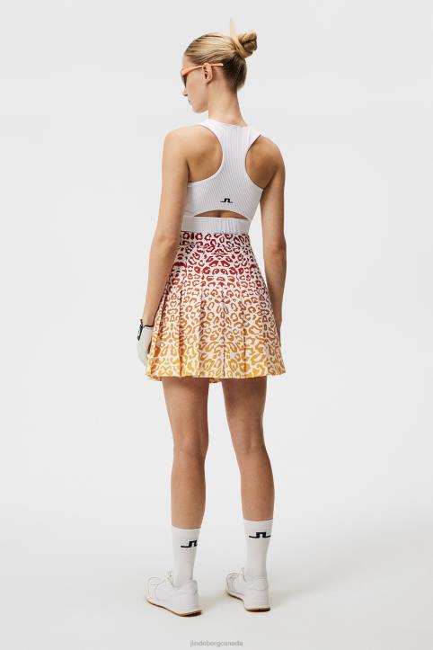 Adina Leo Print Skirt Leo Reflect Sunset Women J.Lindeberg Clothing 66XF1619 - Image 2