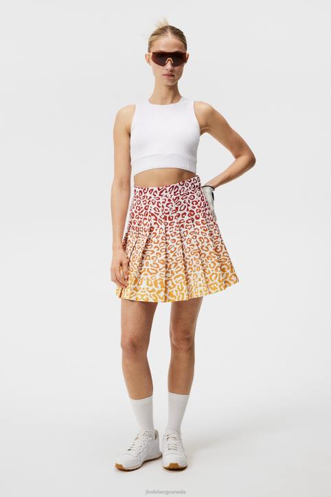 Adina Leo Print Skirt Leo Reflect Sunset Women J.Lindeberg Clothing 66XF1619 - Image 3