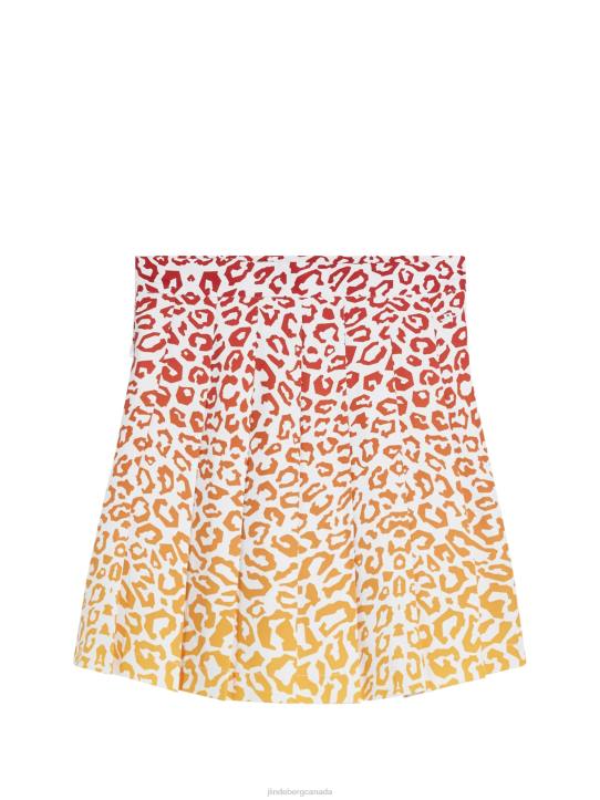 Adina Leo Print Skirt Leo Reflect Sunset Women J.Lindeberg Clothing 66XF1619 - Image 6