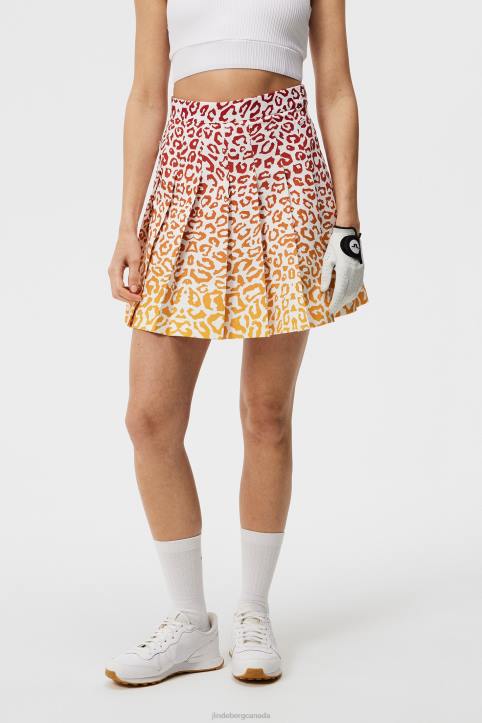 Adina Leo Print Skirt Leo Reflect Sunset Women J.Lindeberg Clothing 66XF1619 - Image 1