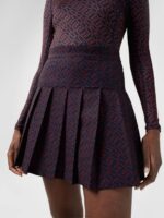 Adina Print Golf Skirt Ketchup Bridge Monogram Women J.Lindeberg Clothing 66XF2707 - Image 4