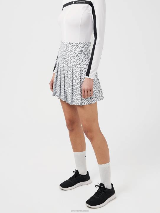 Adina Print Golf Skirt Navy Bridge Monogram Women J.Lindeberg Clothing 66XF2708 - Image 1