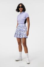 Adina Print Skirt Bridge Wave Sweet Lavender Women J.Lindeberg Clothing 66XF1569 - Image 3