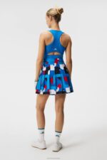 Adina Print Skirt Brilliant Blue Big Bridge Women J.Lindeberg Clothing 66XF1676 - Image 2