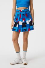Adina Print Skirt Brilliant Blue Big Bridge Women J.Lindeberg Clothing 66XF1676