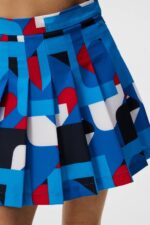 Adina Print Skirt Brilliant Blue Big Bridge Women J.Lindeberg Clothing 66XF1676 - Image 4