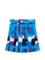 Adina Print Skirt Brilliant Blue Big Bridge Women J.Lindeberg Clothing 66XF1676 - Image 6