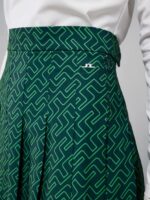 Adina Print Skirt Classic Green Bridge Monogram Women J.Lindeberg Clothing 66XF2685 - Image 3