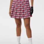 Adina Print Skirt Micro Bridge Rose Red Women J.Lindeberg Clothing 66XF1568
