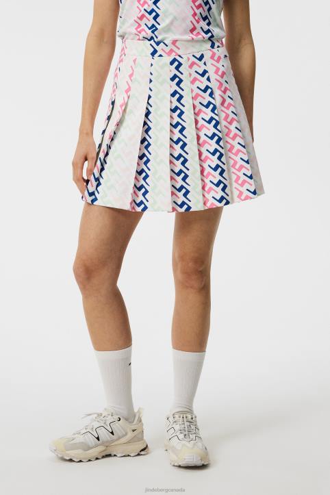 Adina Print Skirt Pink Painted Bridge Women J.Lindeberg Clothing 66XF1606 - Image 1