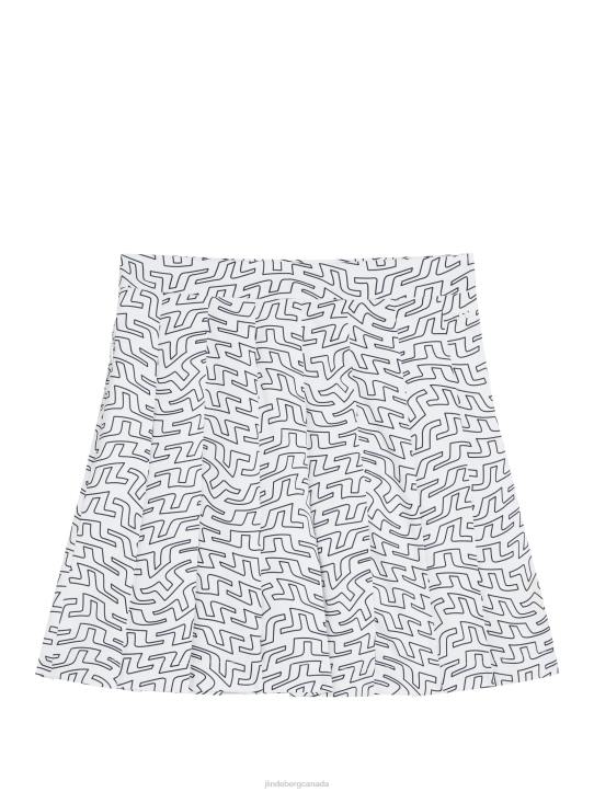 Adina Print Skirt White Bridge Swirl Women J.Lindeberg Clothing 66XF1677 - Image 1