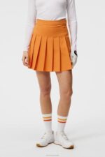 Adina Skirt Russet Orange Women J.Lindeberg Clothing 66XF1681