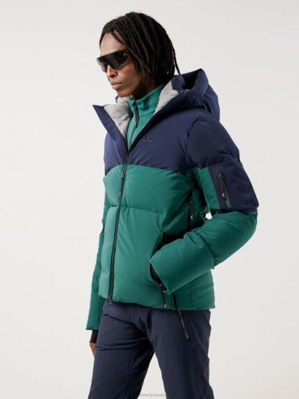 Adler Down Ski Jacket Treeline Green Men J.Lindeberg Clothing 66XF2483