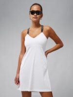 Adriana Dress White Women J.Lindeberg Clothing 66XF2695 - Image 2