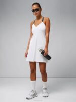 Adriana Dress White Women J.Lindeberg Clothing 66XF2695 - Image 4