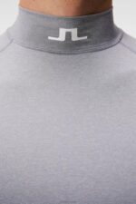 Aello Compression Layer Grey Melange Men J.Lindeberg Clothing 66XF113 - Image 4