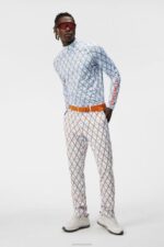 Aello Print Compression Layer Little Boy Blue Diamond Men J.Lindeberg Clothing 66XF111 - Image 4